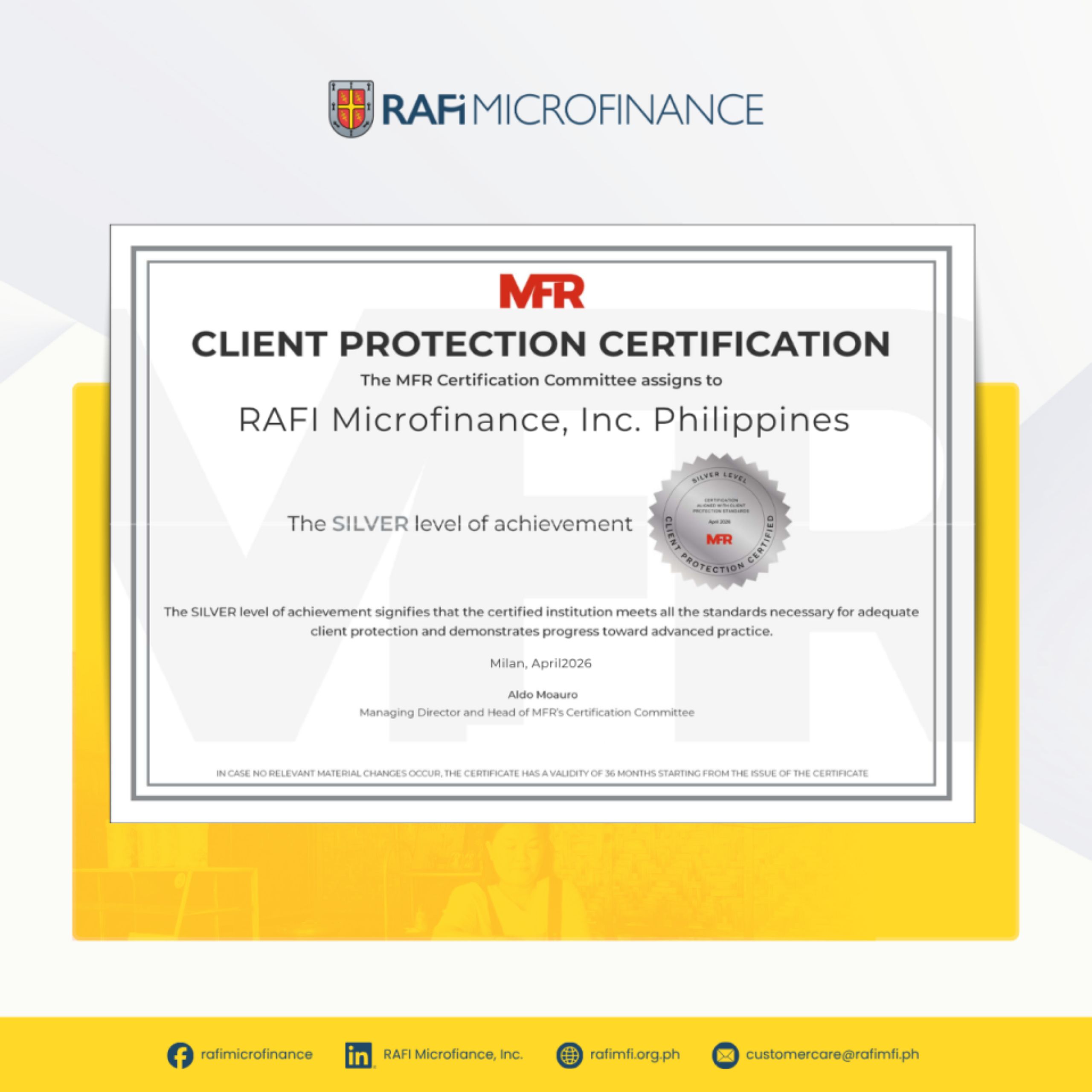 RAFI Microfiannnce, Inc. (1)
